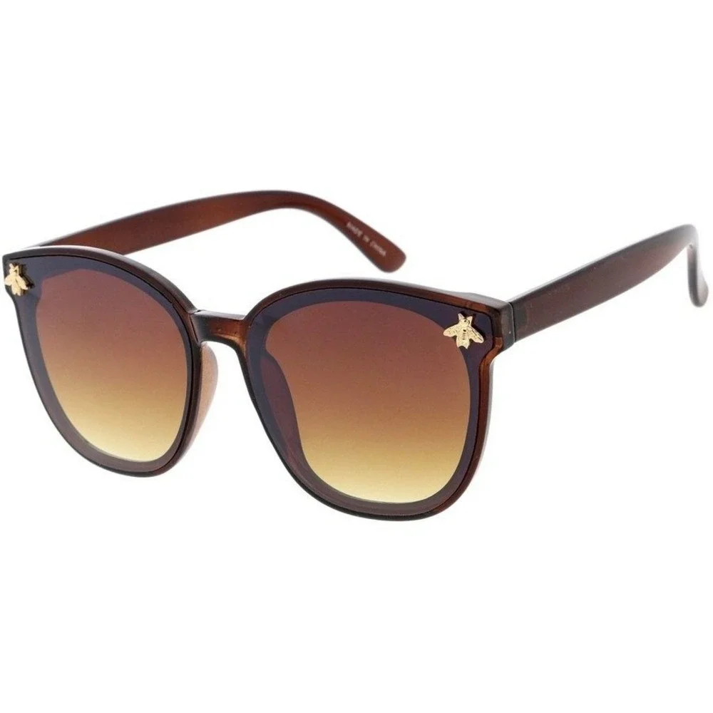Sunglasses Women Fashion Shades Designer Inspired Trendy Sun Glasses‎ Brown Lens